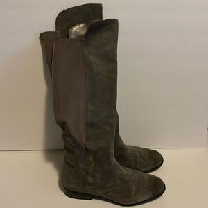 Gray Seude Boots Size 8